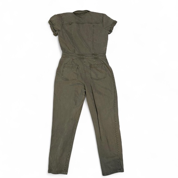 YFB Young, Fabulous & Broke Olive Green Denim Jumpsuit - Picture 6 of 6